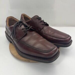 Ecco Shoes Mens Size 46 Brown Leather Comfort Lace Up Dress Casual Oxford 050334